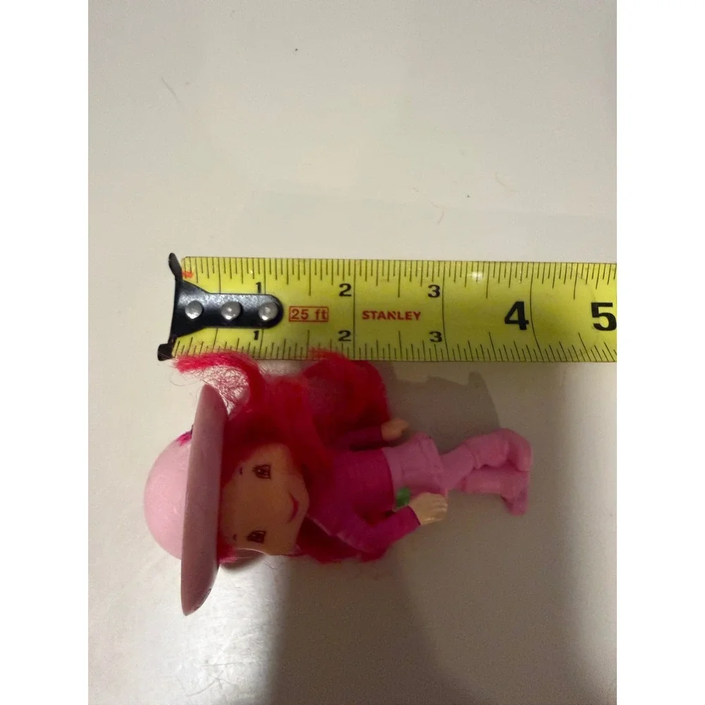 Strawberry‎ Shortcake Mini Doll Pink Hair Hat Small Figure Toy 3.5 Inch
